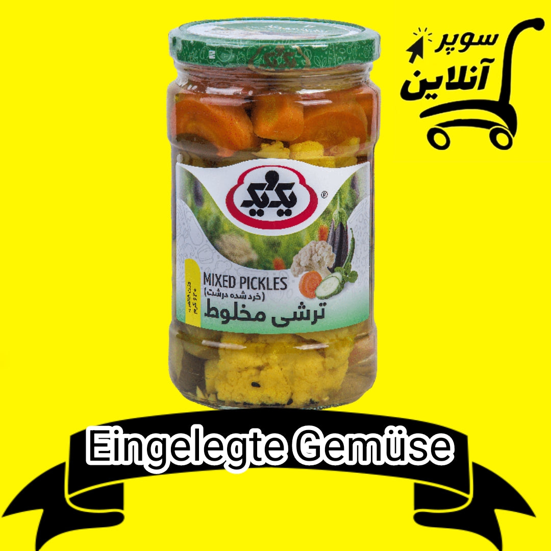 Eingelegte Gemüse 640g | ترشی مخلوط یک ویک
