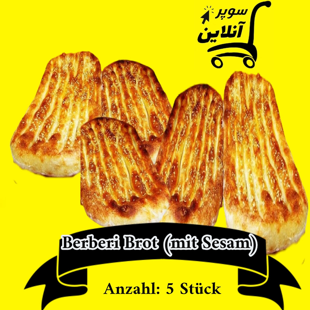 نان بربری کنجدی | ۵ عدد | Berberi Brot mit Sesam
