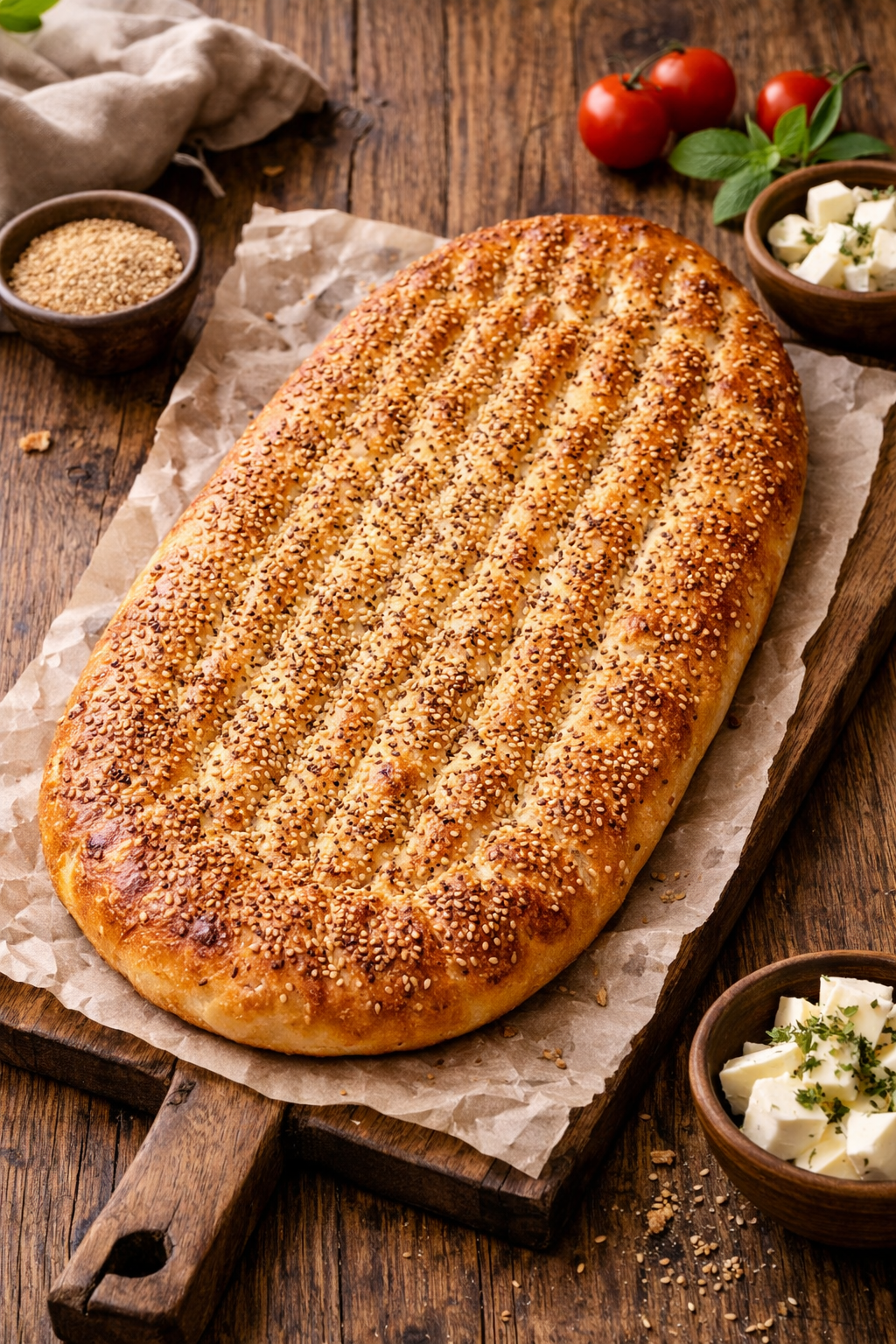 5 Stück Berberi Brot ohne Sesam | ۵ عدد ناک بربری ساده